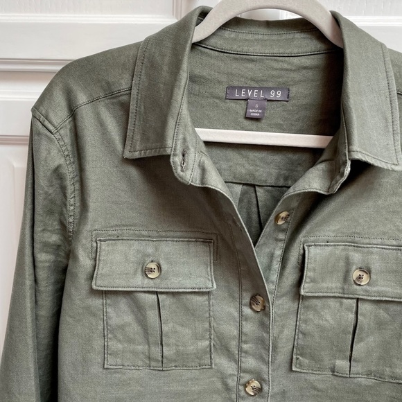 Level 99 Gina Utility Shirt Jacket 